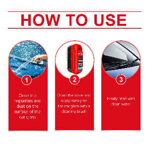 Car Glass Oil Film Cleaner With Reusable Foam Sprayer - TrendHive