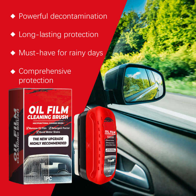 Car Glass Oil Film Cleaner With Reusable Foam Sprayer - TrendHive